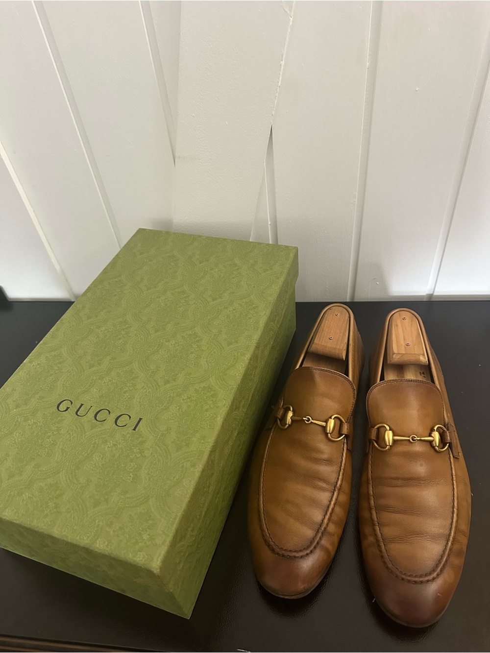 GUCCI Jordaan Horsebit Brown Leather
Loafers Men's Size 10.5 US $1090